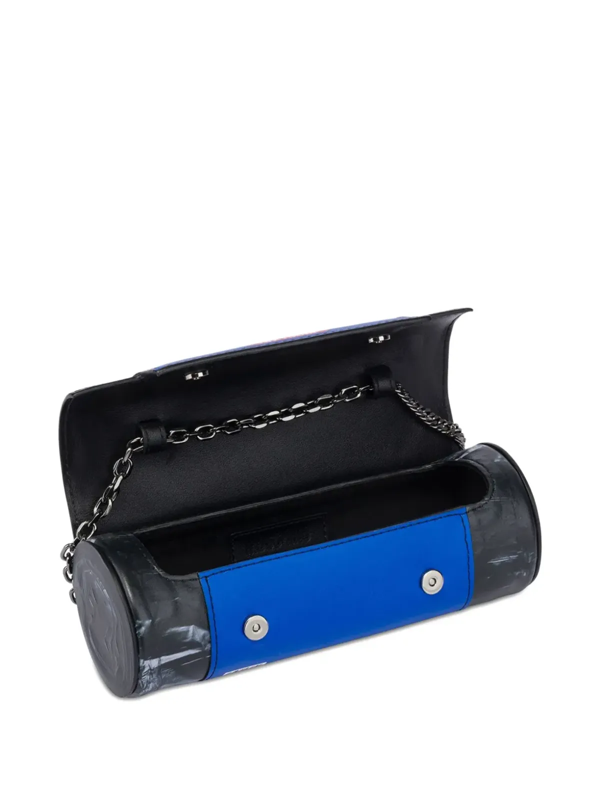 Moschino cylinder clutch bag - Black - 画像3