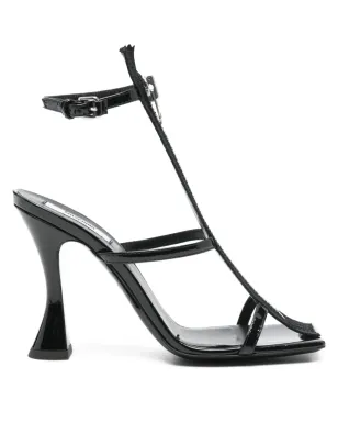 Moschino 100mmジップディテールサンダル - サムネイル1