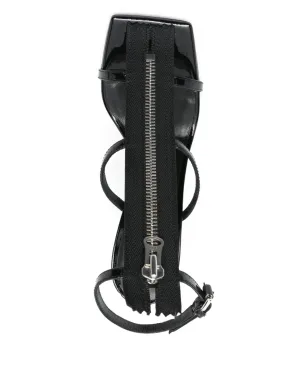 Moschino 100mmジップディテールサンダル - サムネイル4