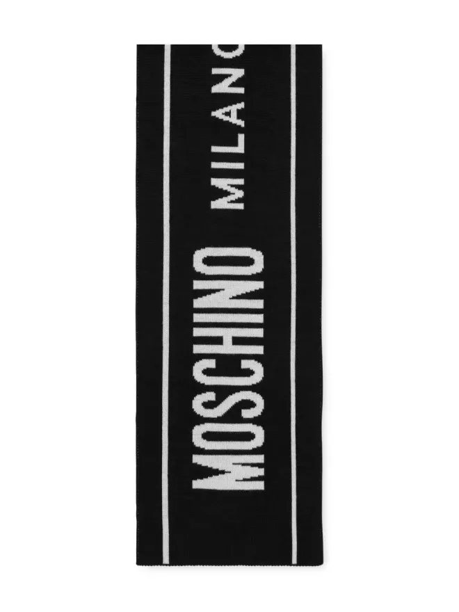 Moschino Moschino ロゴディテール ウールスカーフの商品画像