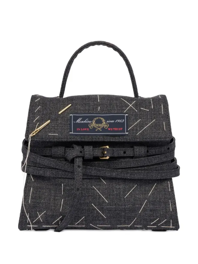 Moschino Moschino ステッチディテール トートバッグ ブラックの商品画像