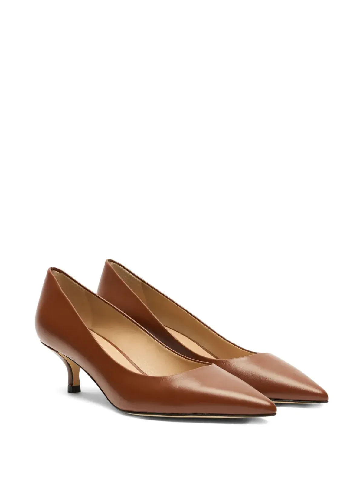 Stuart Weitzman Stuart Power レザー ポインテッドトゥ パンプス - 画像2