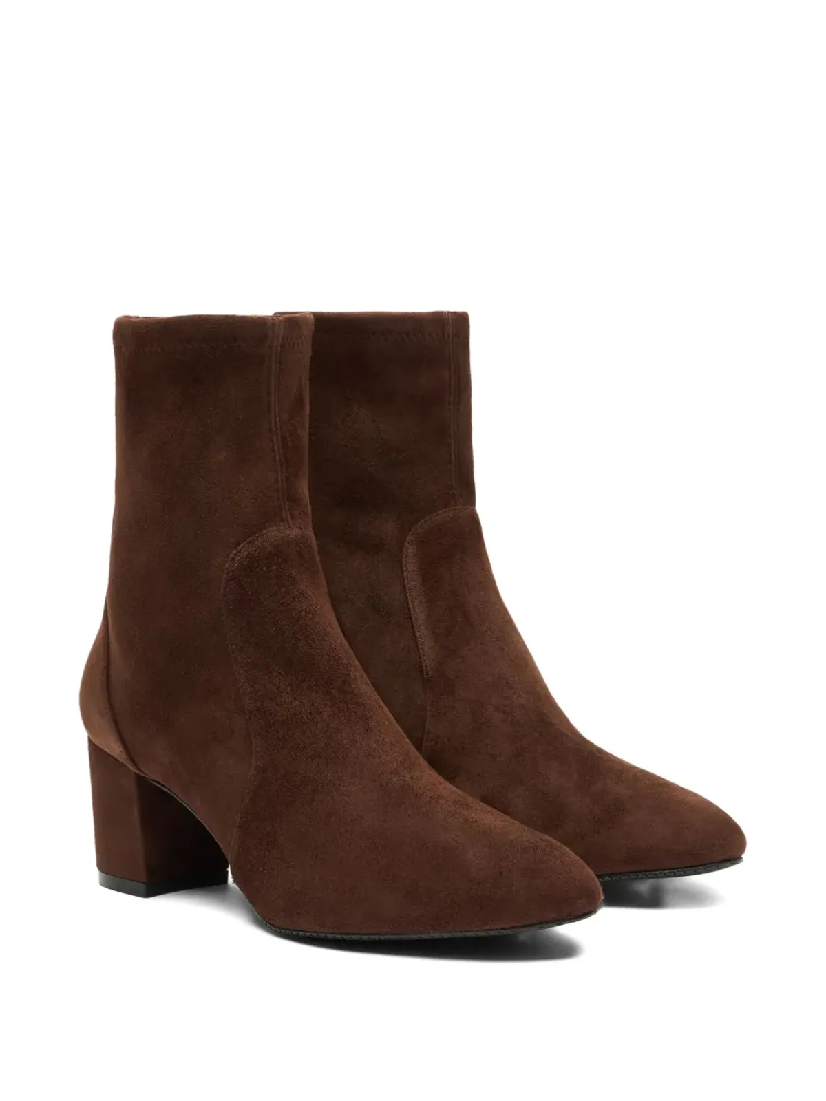 Stuart Weitzman ブロックヒールスエードブーツ - 画像2