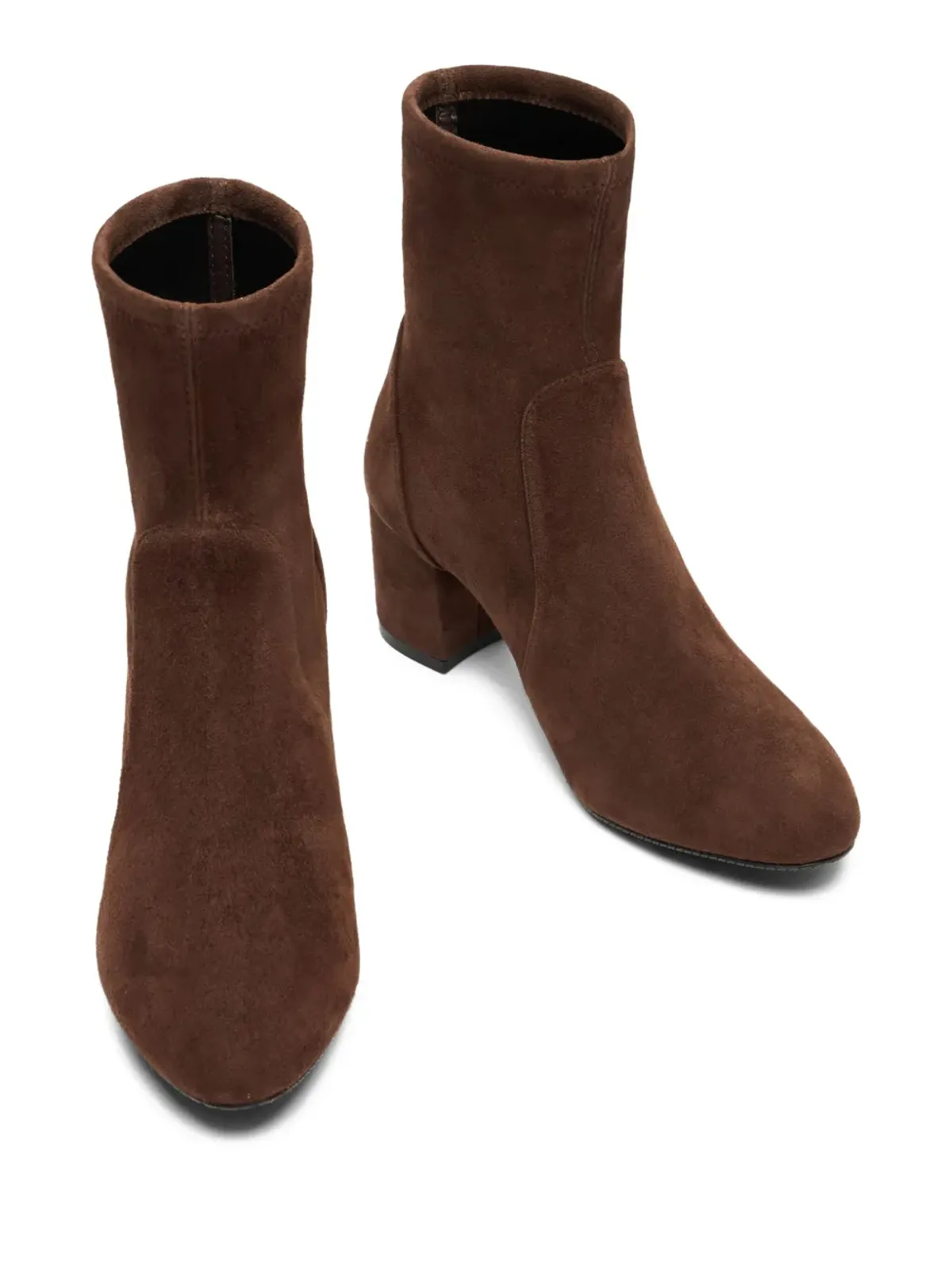Stuart Weitzman ブロックヒールスエードブーツ - 画像3