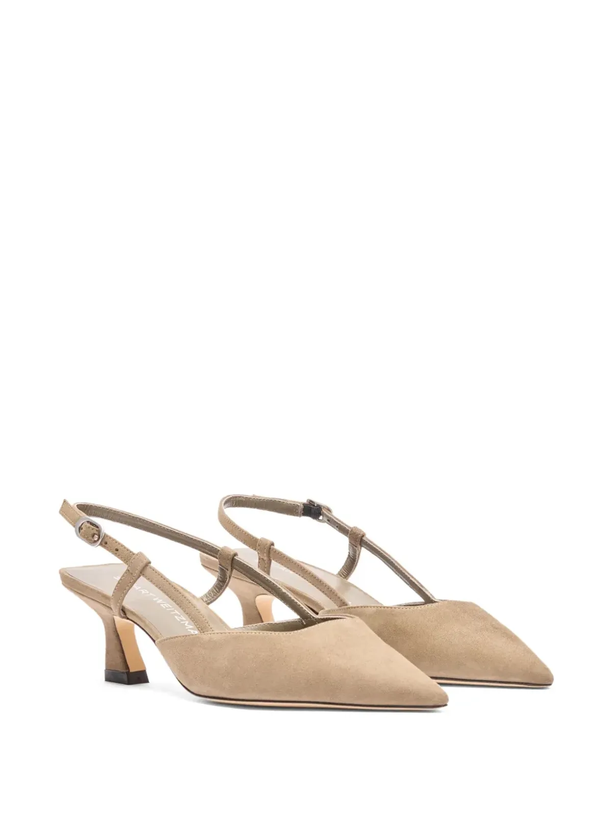 Stuart Weitzman 50mm ヴィニー スリングバック ポイントトゥ パンプス - 画像2
