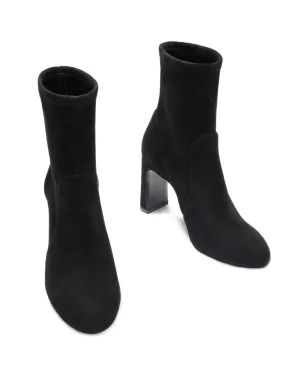 Stuart Weitzman 85mm ブロックヒール アンクルブーツ - ブラック - サムネイル2