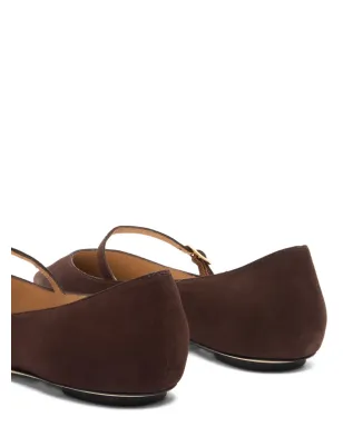 Stuart Weitzman Emilia ポインテッドトゥ バレエフラット - ブラウン - サムネイル5