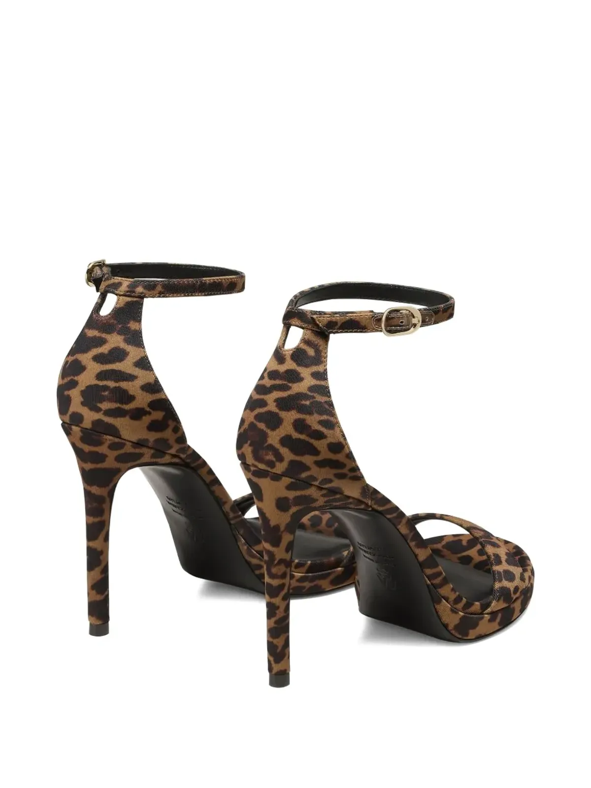 Stuart Weitzman プラットフォーム・アンクルストラップサンダル - ブラウン - 画像4