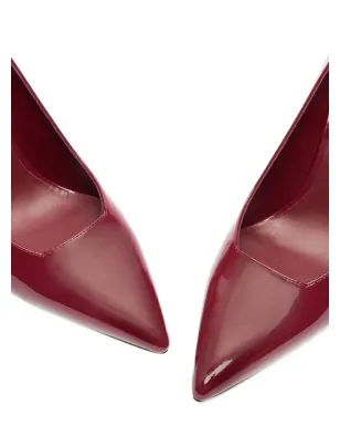 Stuart Weitzman 85mm Vinnie ポインテッドトゥ パテントレザー パンプス - レッド - サムネイル4