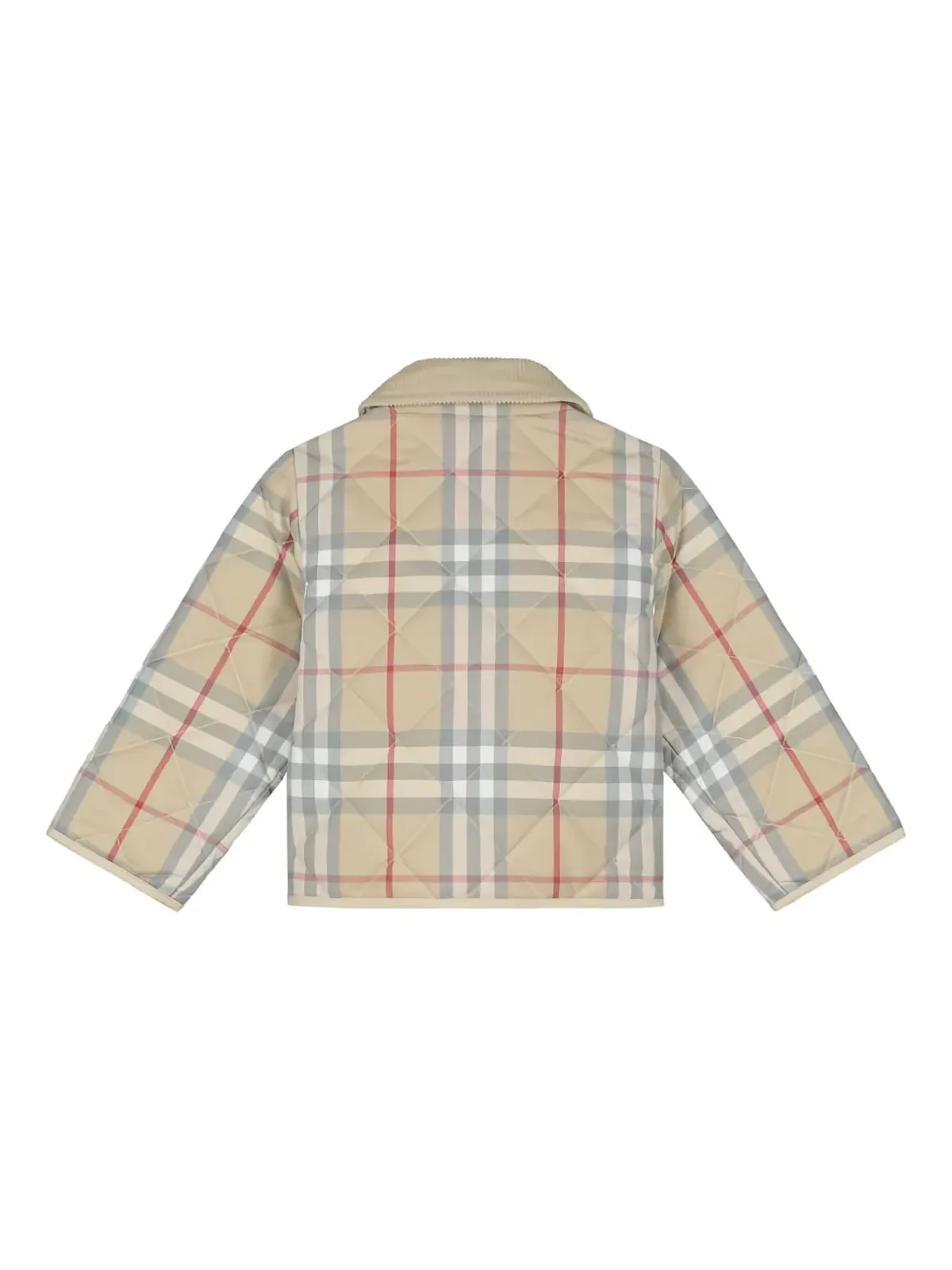 Burberry Kids チェック柄キルティングジャケット - 画像2