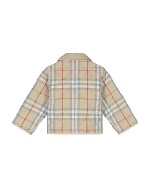 Burberry Kids チェック柄キルティングジャケット - サムネイル2