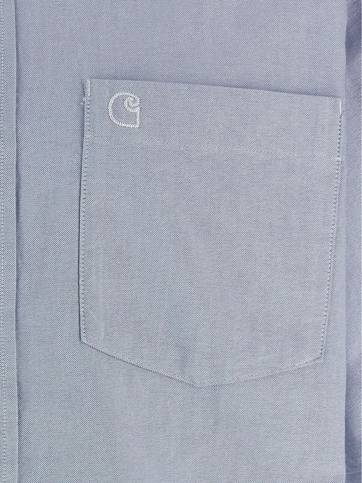 Carhartt WIP ロゴ刺繍オックスフォードシャツ - ブルー - 画像4