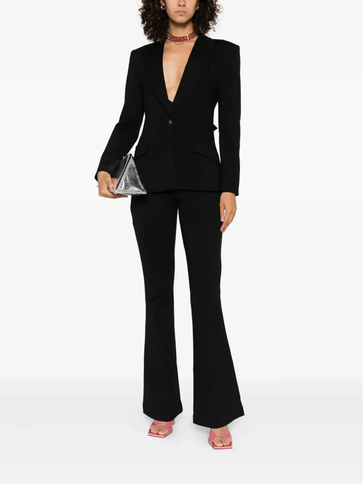 Versace Jeans Couture ポケットディテール フレアパンツ - 画像2