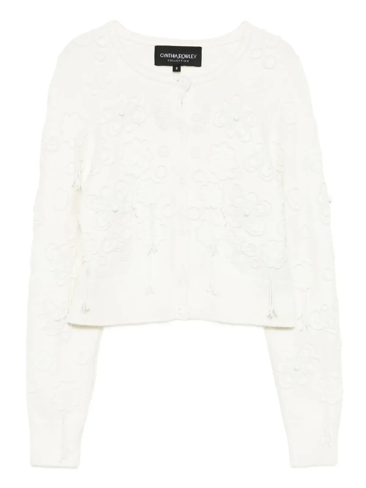 Cynthia Rowley Paloma Shrunken cardigan - White - 画像1