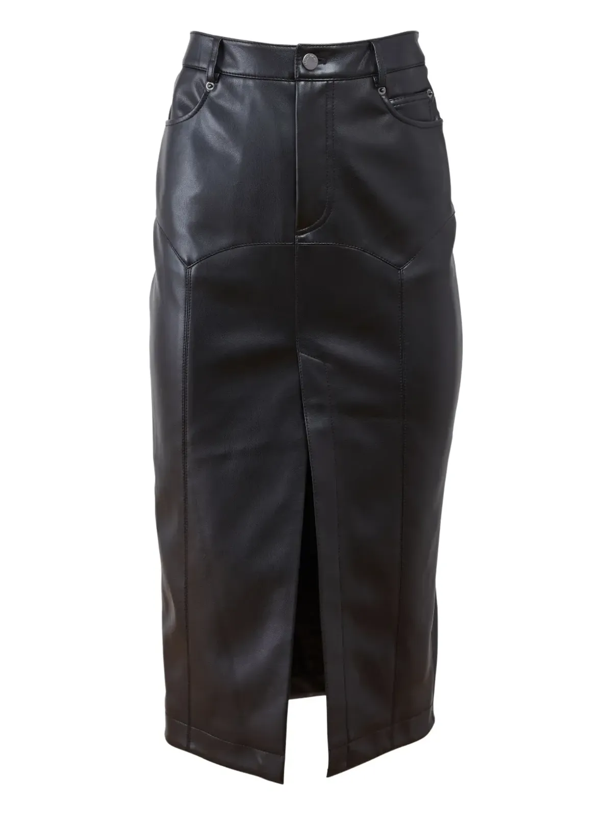 Fleur Du Mal Harley スプリットフロント フェイクレザースカート - 画像1