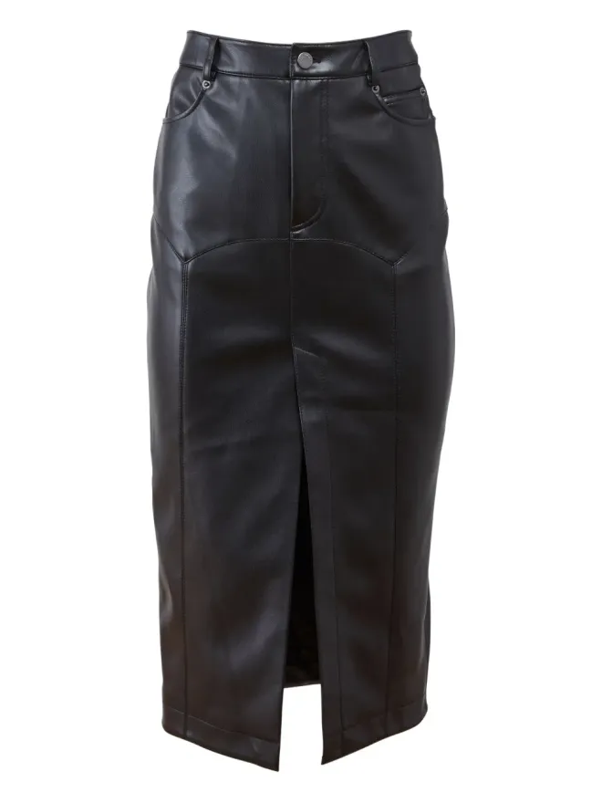 fleur du mal Fleur Du Mal Harley スプリットフロント フェイクレザースカートの商品画像