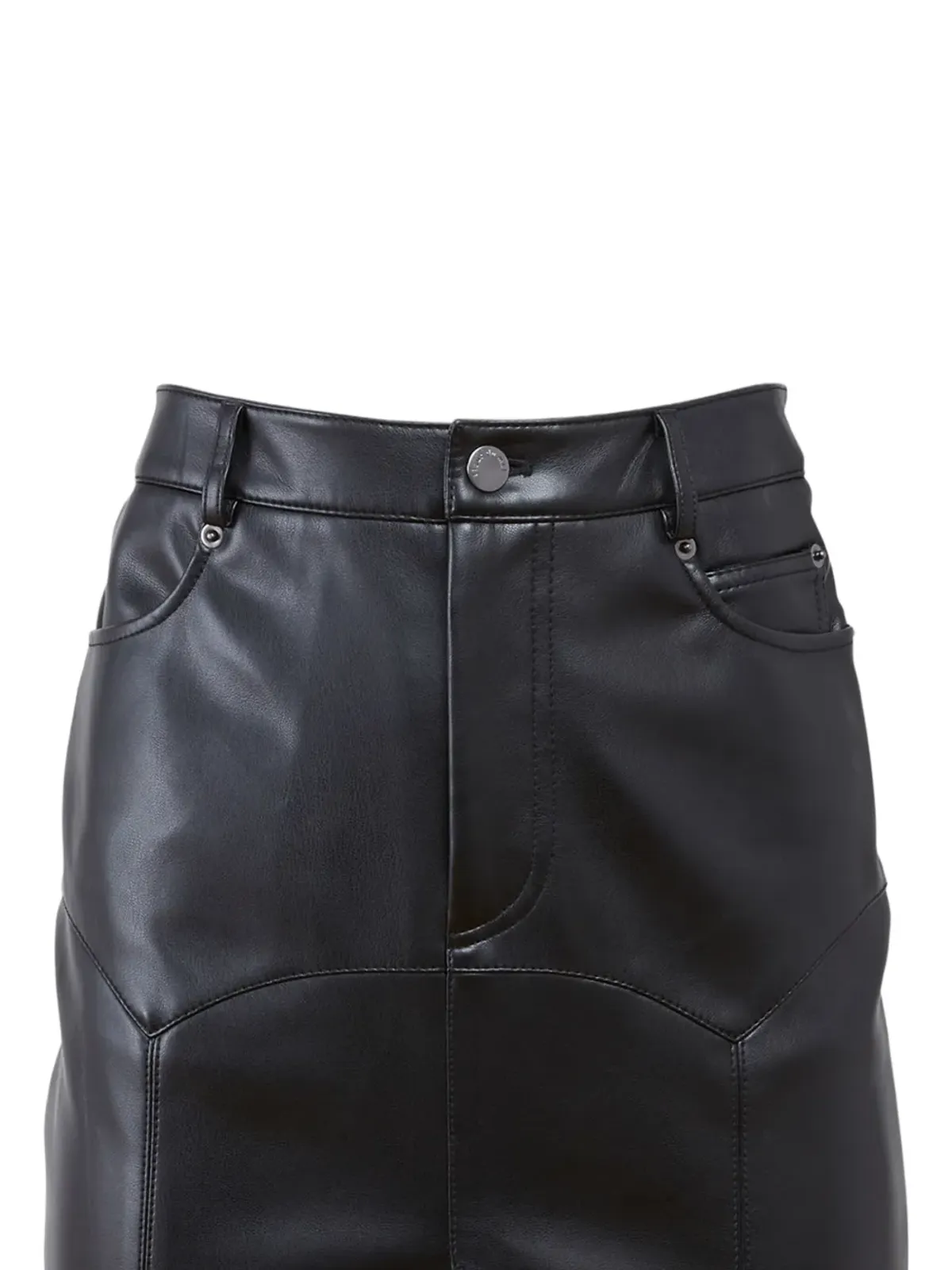 Fleur Du Mal Harley スプリットフロント フェイクレザースカート - 画像2