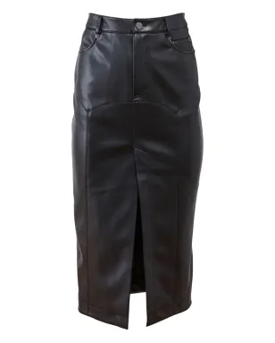 Fleur Du Mal Harley スプリットフロント フェイクレザースカート - サムネイル3