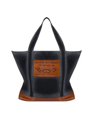 Moschino ロゴパッチ トートバッグ - Black - サムネイル1