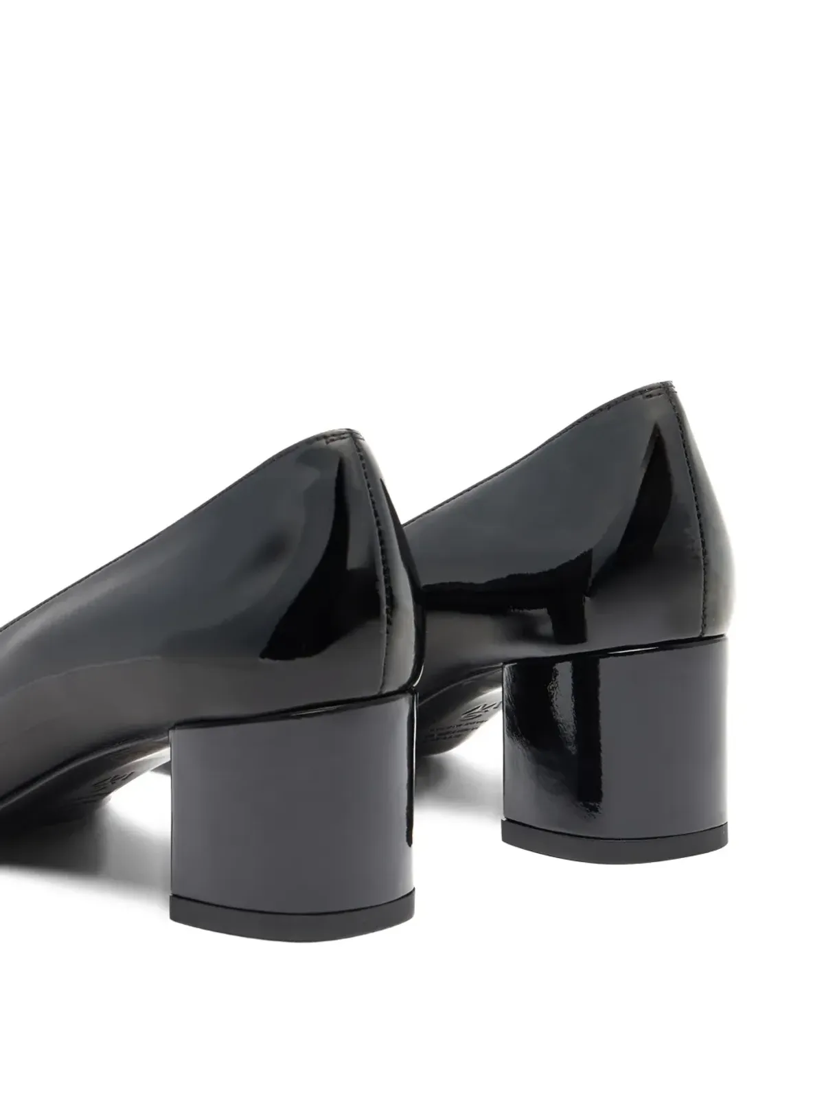 Stuart Weitzman 50mm Maeve patent leather block-heel pumps - Black - 画像5