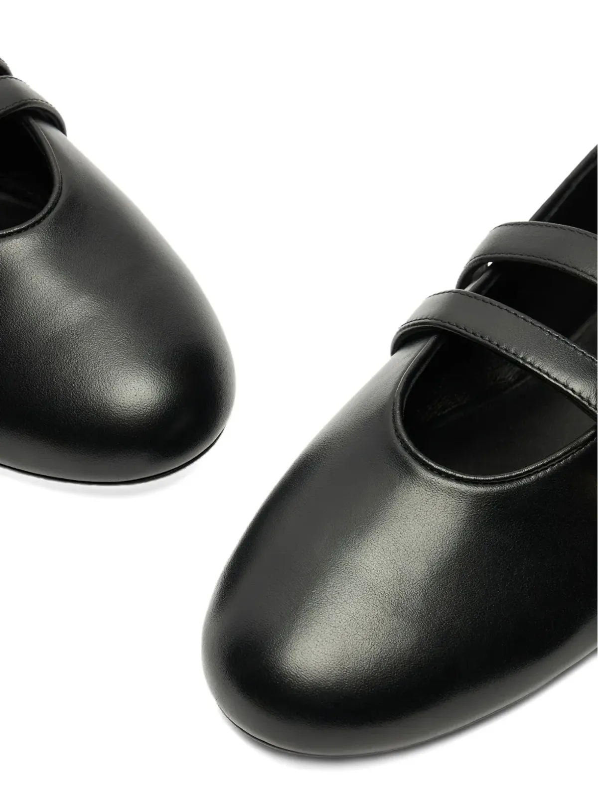 Stuart Weitzman Maeve バックルストラップ・スリングバック・バレリーナ ブラック - 画像3