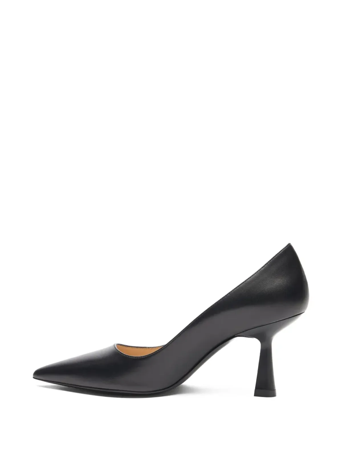 Stuart Weitzman ポインテッドトゥ・スカルプトヒール パンプス - ブラック - 画像3