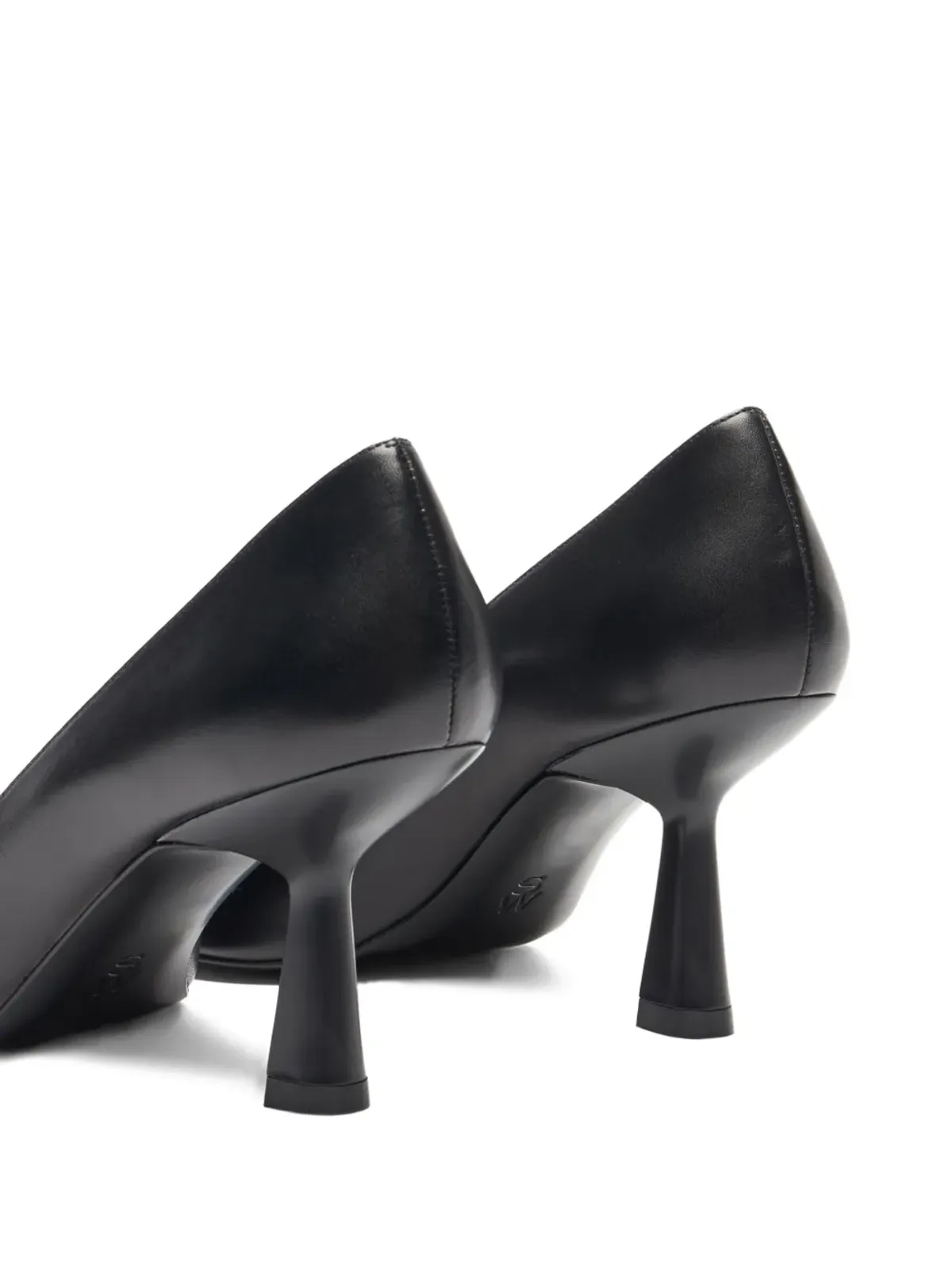 Stuart Weitzman ポインテッドトゥ・スカルプトヒール パンプス - ブラック - 画像4
