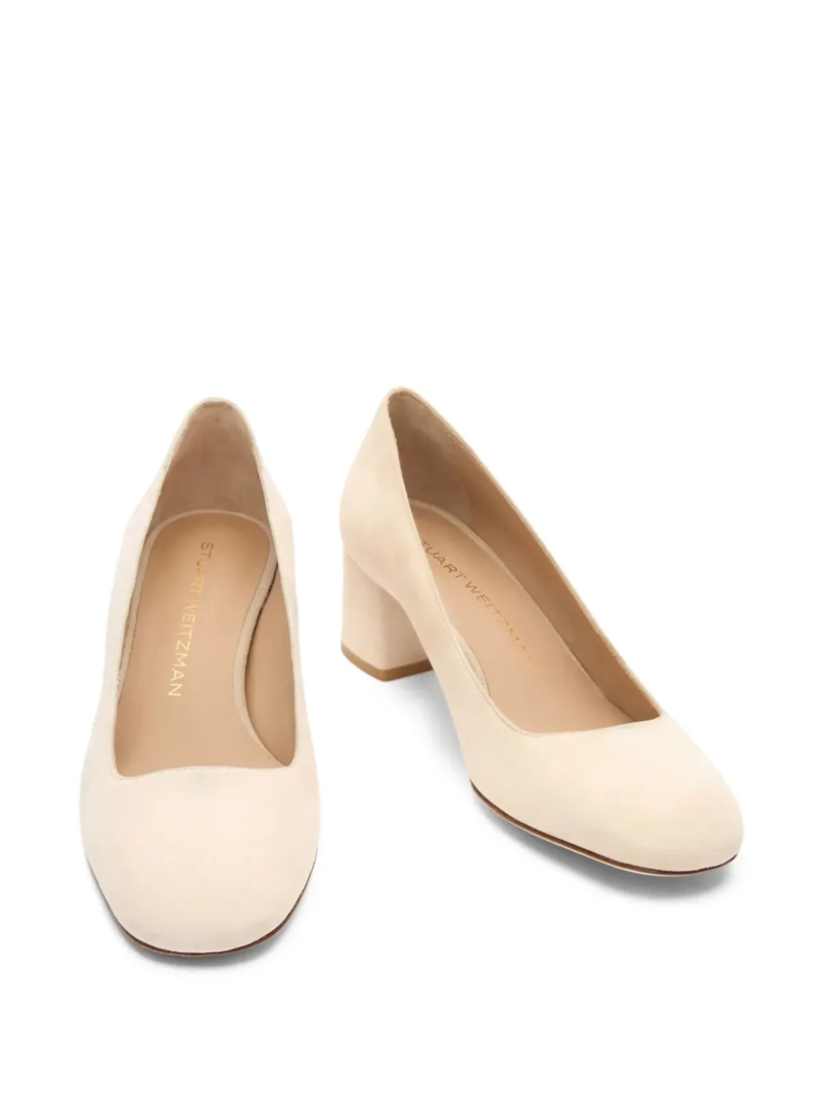 Stuart Weitzman Maeve ブロックヒール スエードパンプス - 画像3