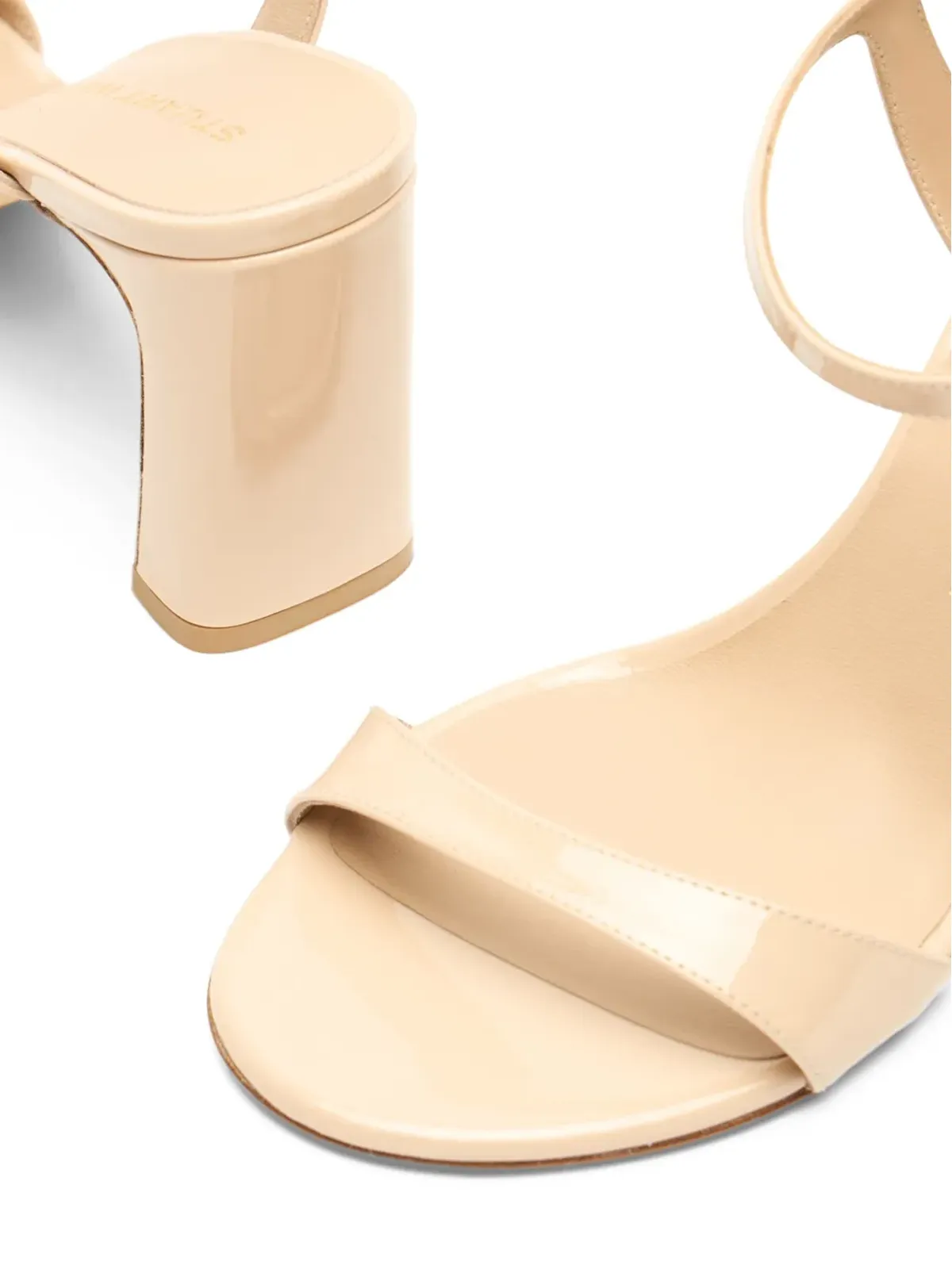 Stuart Weitzman Babette パテントレザー アンクルストラップ サンダル - 画像4