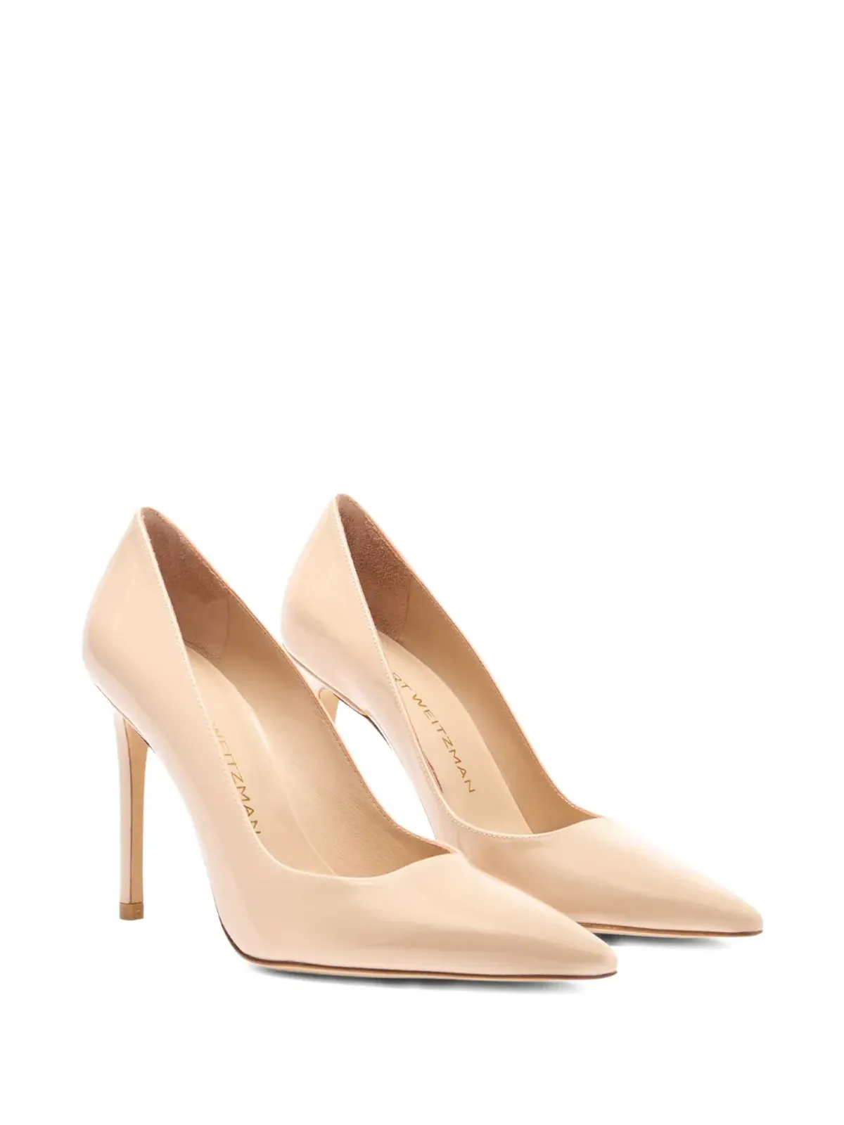 Stuart Weitzman Stuart Power ポインテッドトゥ パテントパンプス - 画像2