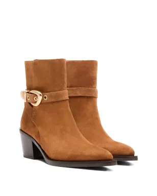 Stuart Weitzman メイヴン バックル-ストラップ スエード ブーツ ブラウン - サムネイル2