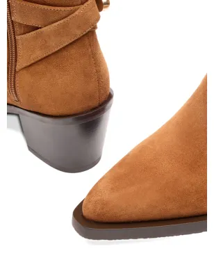 Stuart Weitzman メイヴン バックル-ストラップ スエード ブーツ ブラウン - サムネイル3
