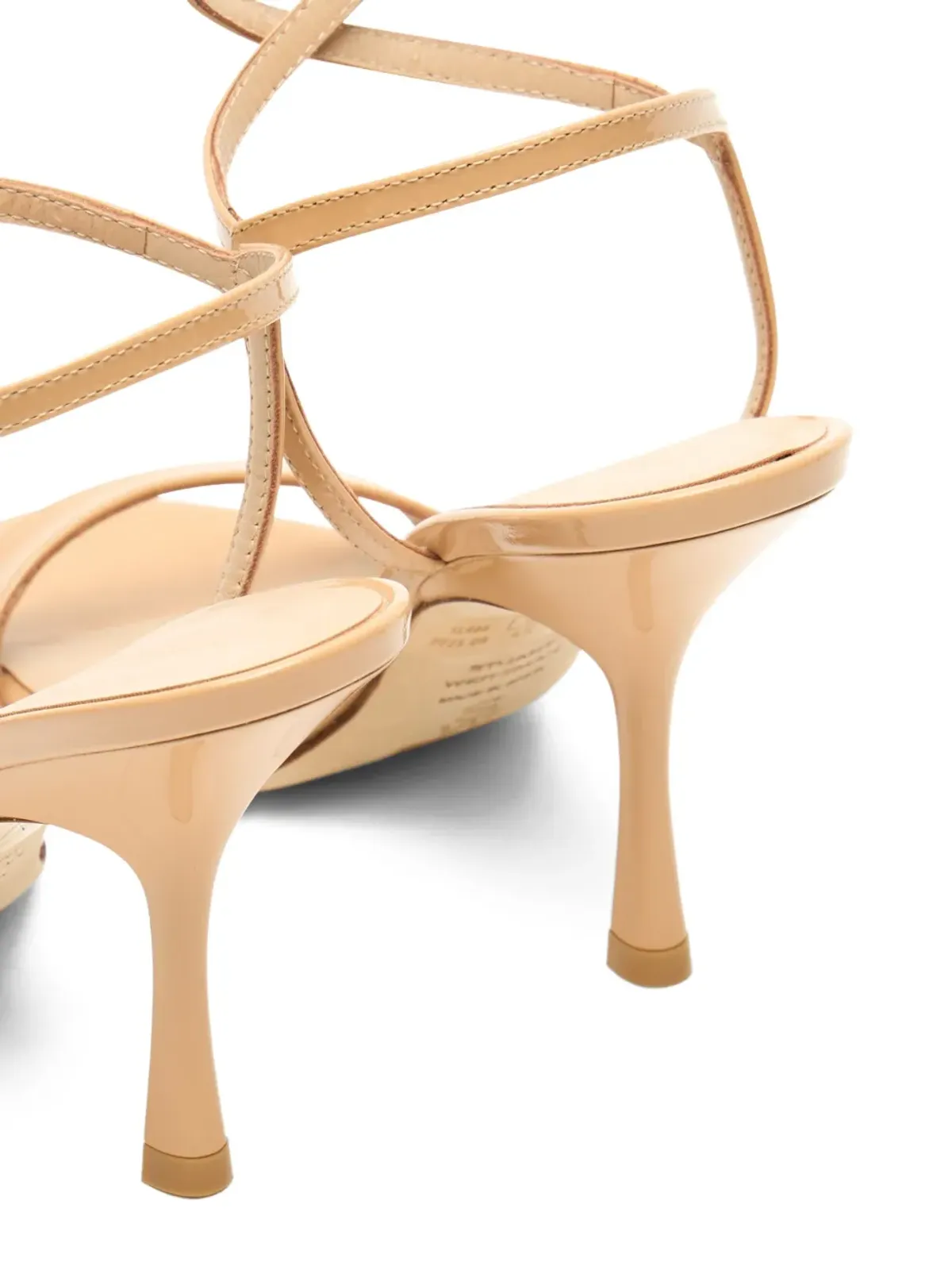 Stuart Weitzman Nudist Wrap patent-leather サンダル - 画像5