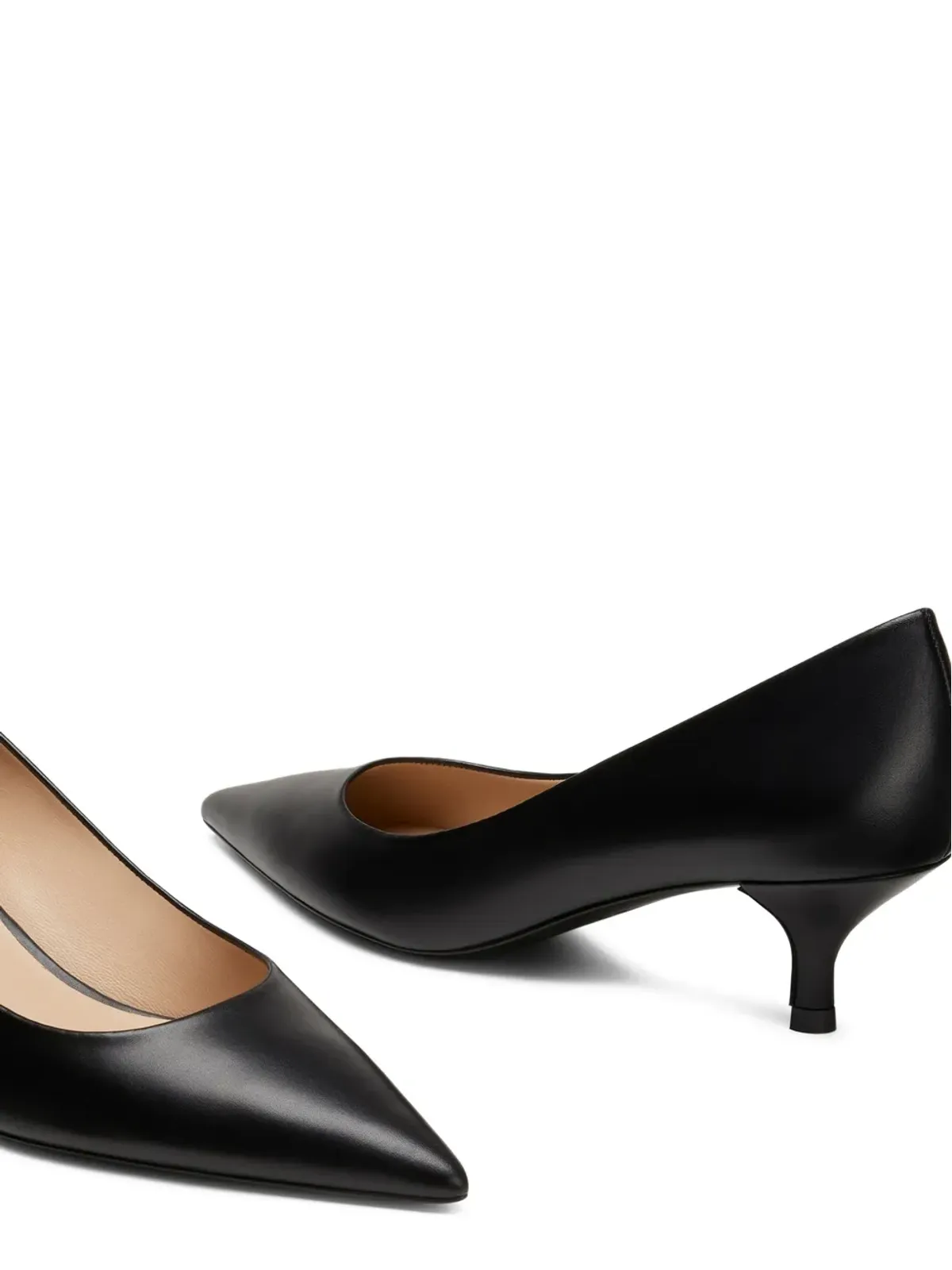 Stuart Weitzman パワー・ポインテッドトゥ・パンプス - ブラック - 画像4