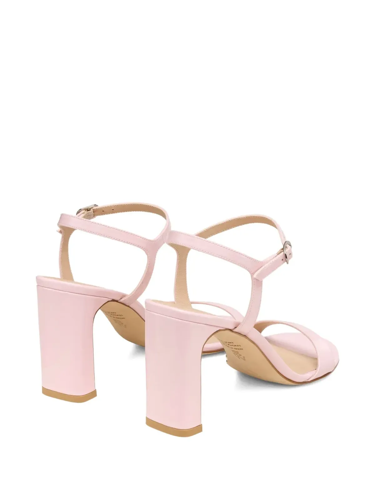 Stuart Weitzman アンクルストラップ付きブロックヒールサンダル - 画像3