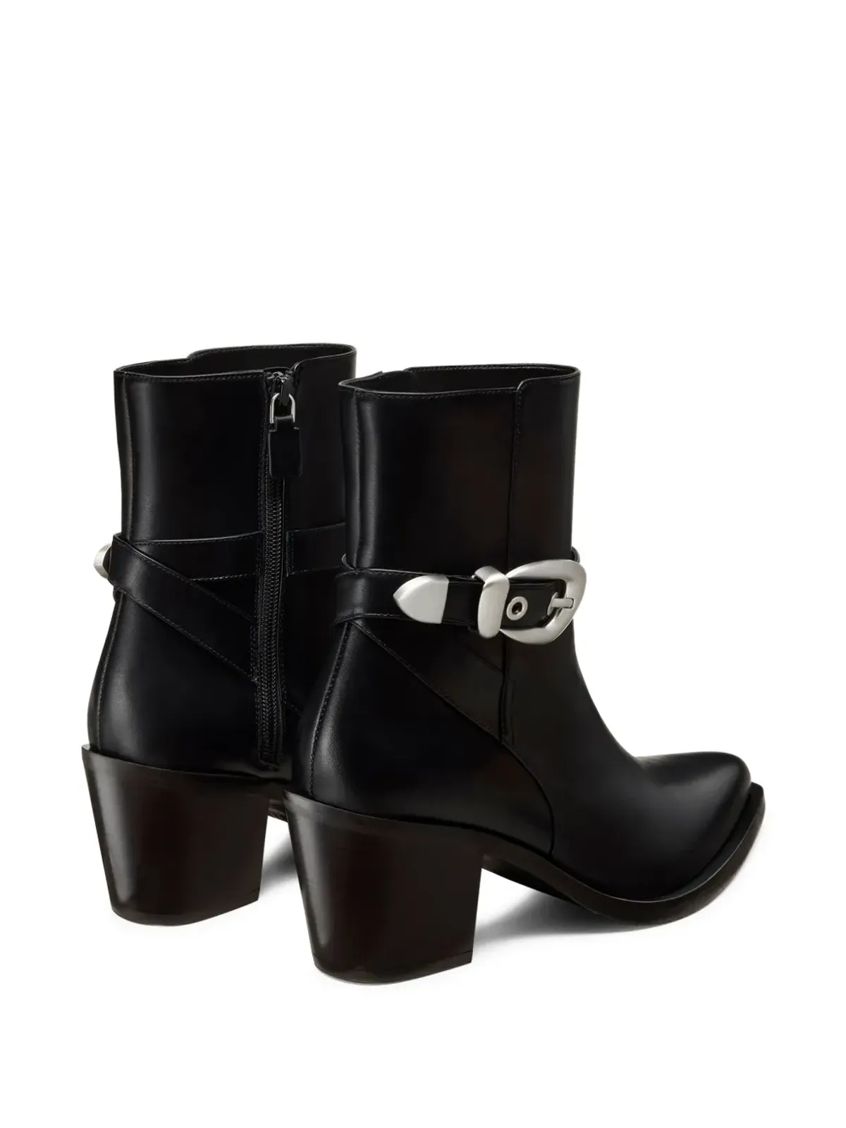 Stuart Weitzman Maven バックルストラップ ポインドトゥ ブーツ - 画像3
