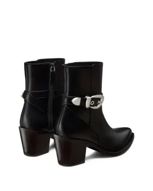 Stuart Weitzman Maven バックルストラップ ポインドトゥ ブーツ - サムネイル3