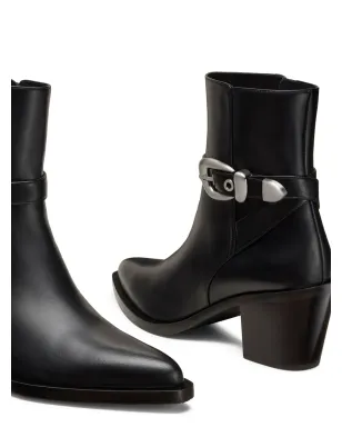 Stuart Weitzman Maven バックルストラップ ポインドトゥ ブーツ - サムネイル4