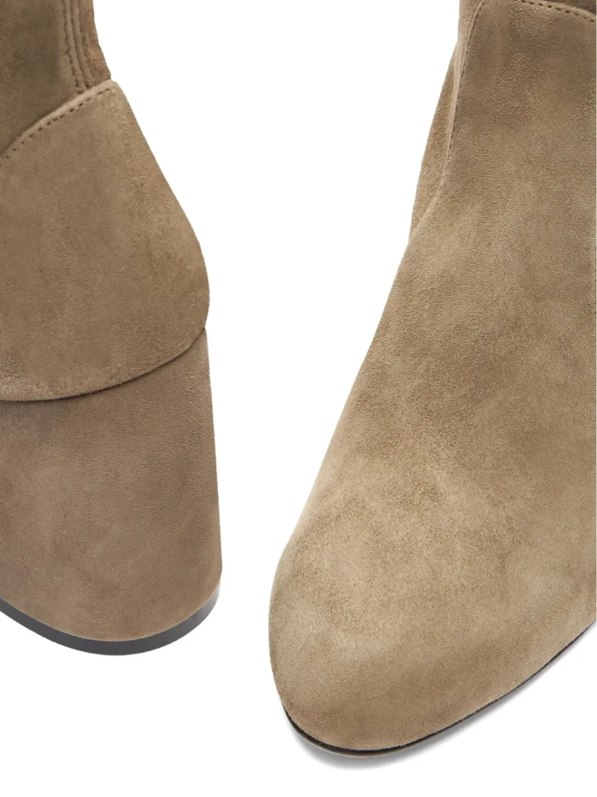 Stuart Weitzman 85mm Essencialist Stretch suede アンクルブーツ  - Neutrals - 画像3