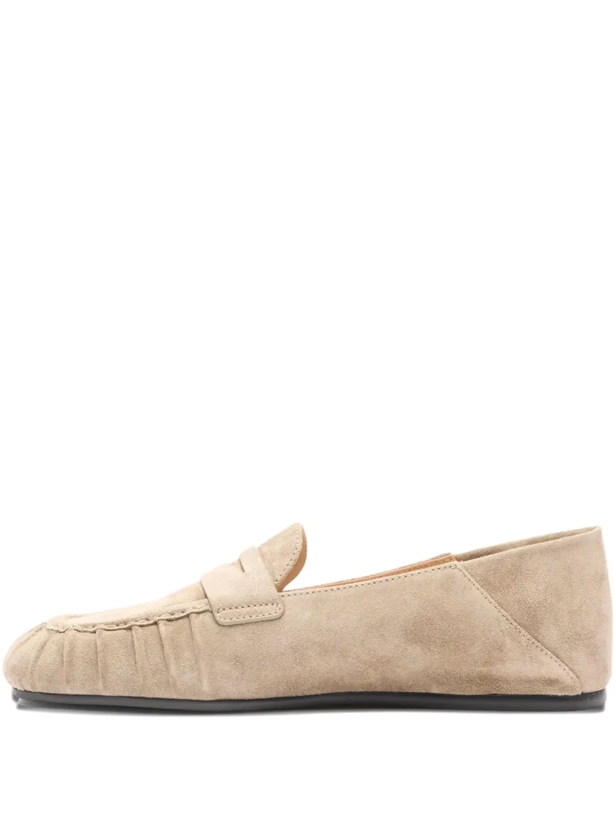 Stuart Weitzman Brooks プリーツ付きペニーローファー - 画像1