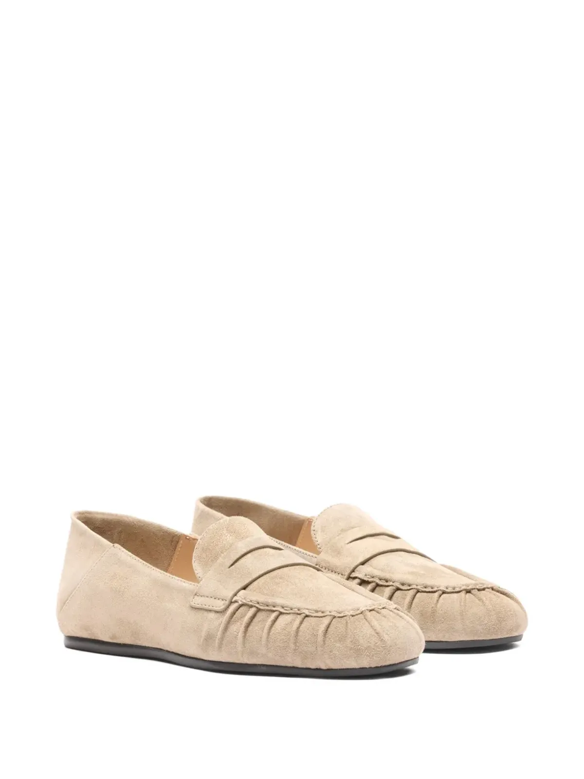 Stuart Weitzman Brooks プリーツ付きペニーローファー - 画像5