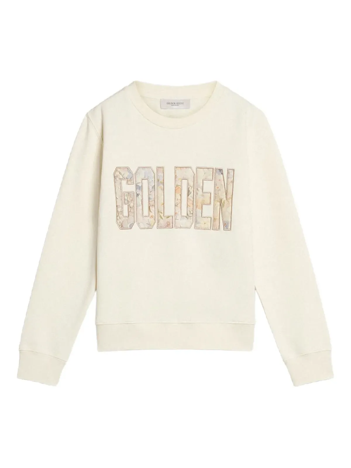 Golden Goose Kids フローラルロゴパッチ付きスウェットシャツ - 画像1