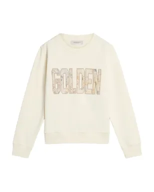 Golden Goose Kids フローラルロゴパッチ付きスウェットシャツ - サムネイル1