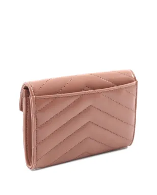 Saint Laurent ビンテージ Cassandre レザー ウォレット ブラウン - サムネイル2