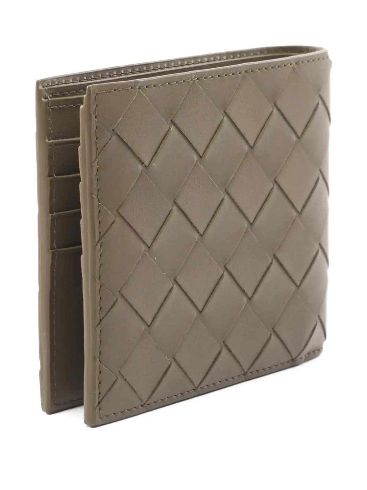 Bottega Veneta Pre-Owned イントレチャート レザー ウォレット - 画像2