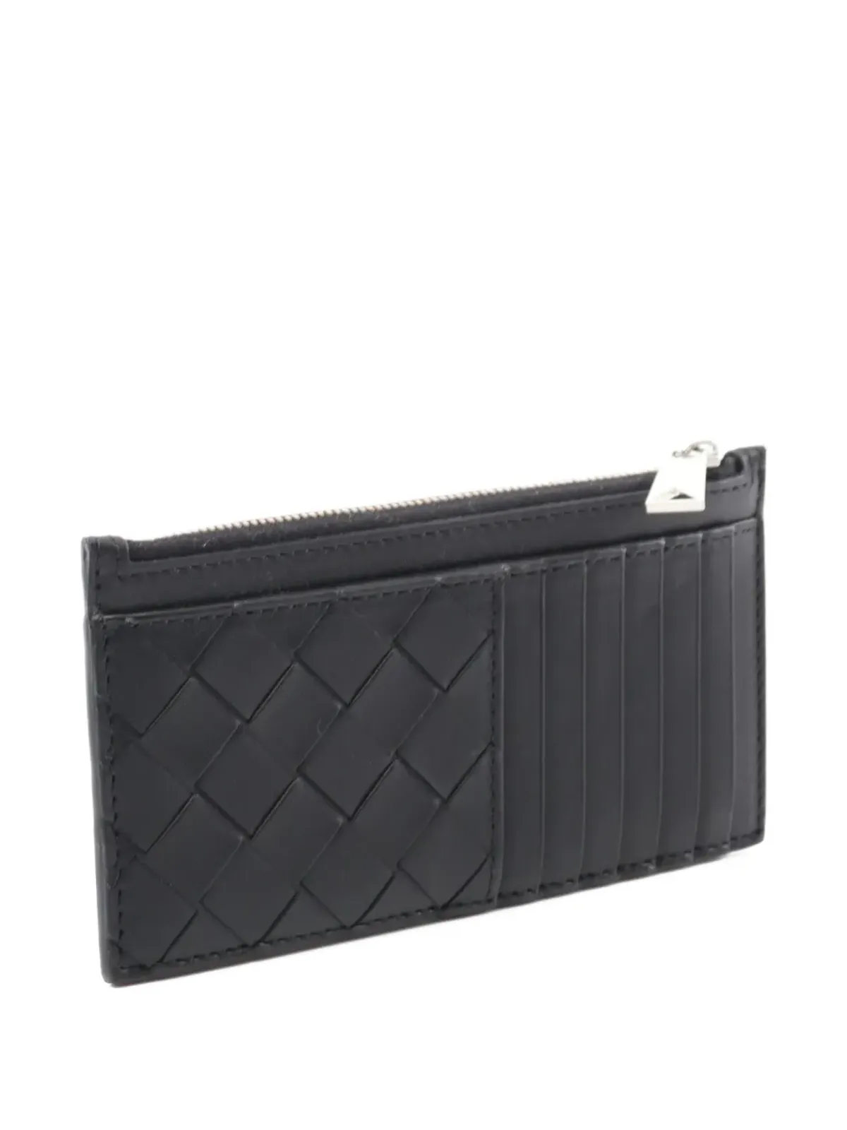 Bottega Veneta ビンテージ 2021 イントレチャート レザー ウォレット - 画像2
