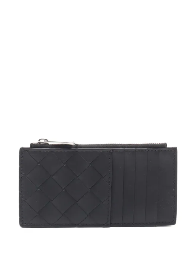 Bottega Veneta Pre-Owned Bottega Veneta イントレチャート カードホルダー ブラック 2021 ビンテージの商品画像