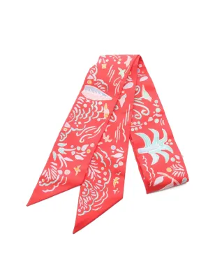 Hermès Pre-Owned ISOLA DI PRIMAVERA シルクスカーフ - Red - サムネイル1