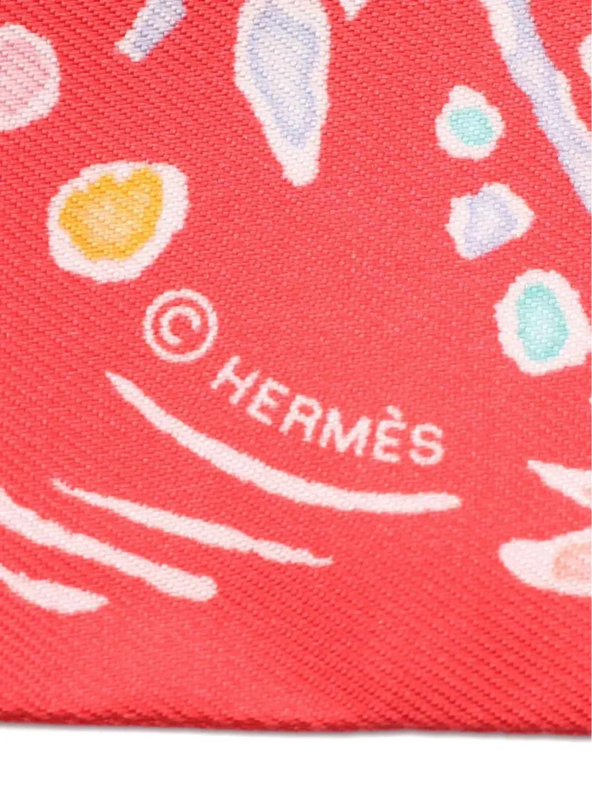 Hermès Pre-Owned ISOLA DI PRIMAVERA シルクスカーフ - Red - 画像2