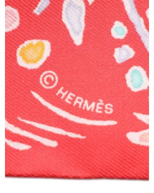 Hermès Pre-Owned ISOLA DI PRIMAVERA シルクスカーフ - Red - サムネイル2